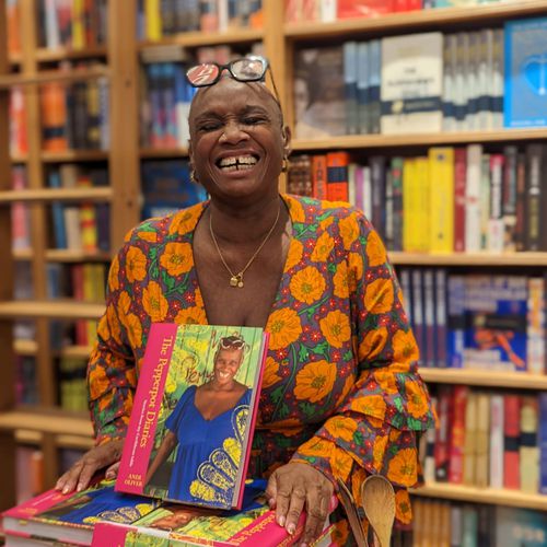 Chef Andi Oliver with her cookbook 'The Pepperpot Diaries'
